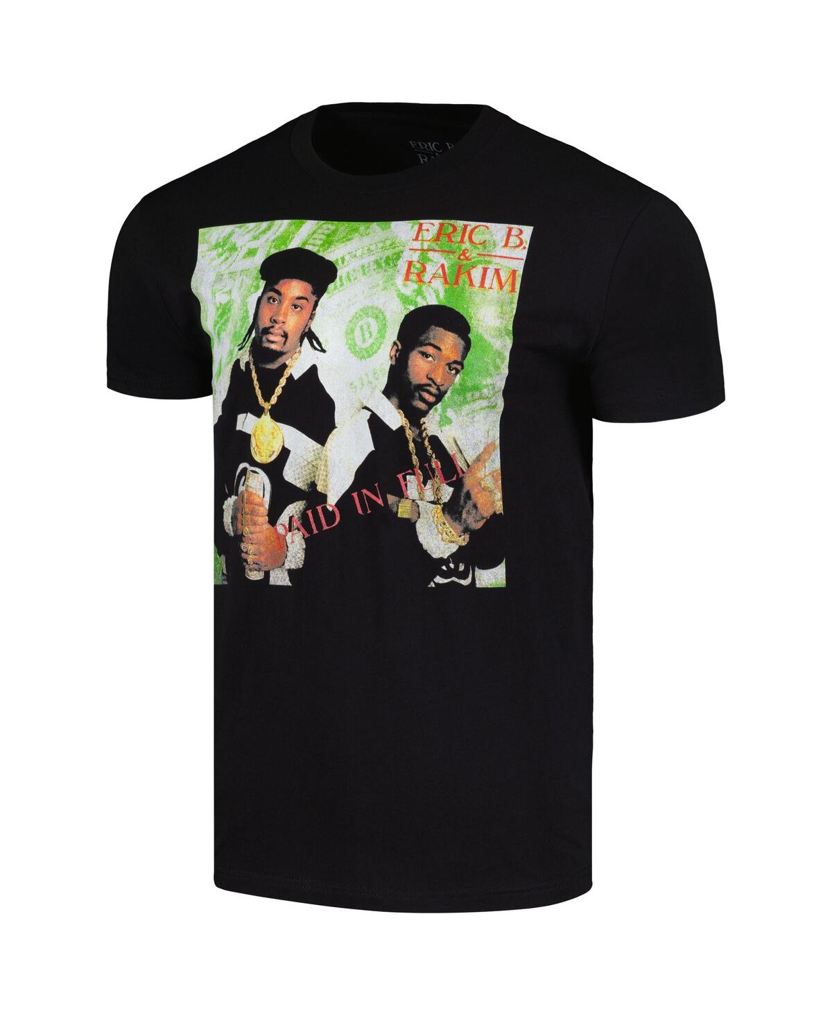 Global Merch Men's Black Eric B. & Rakim Paid In Full T-shirt In Black