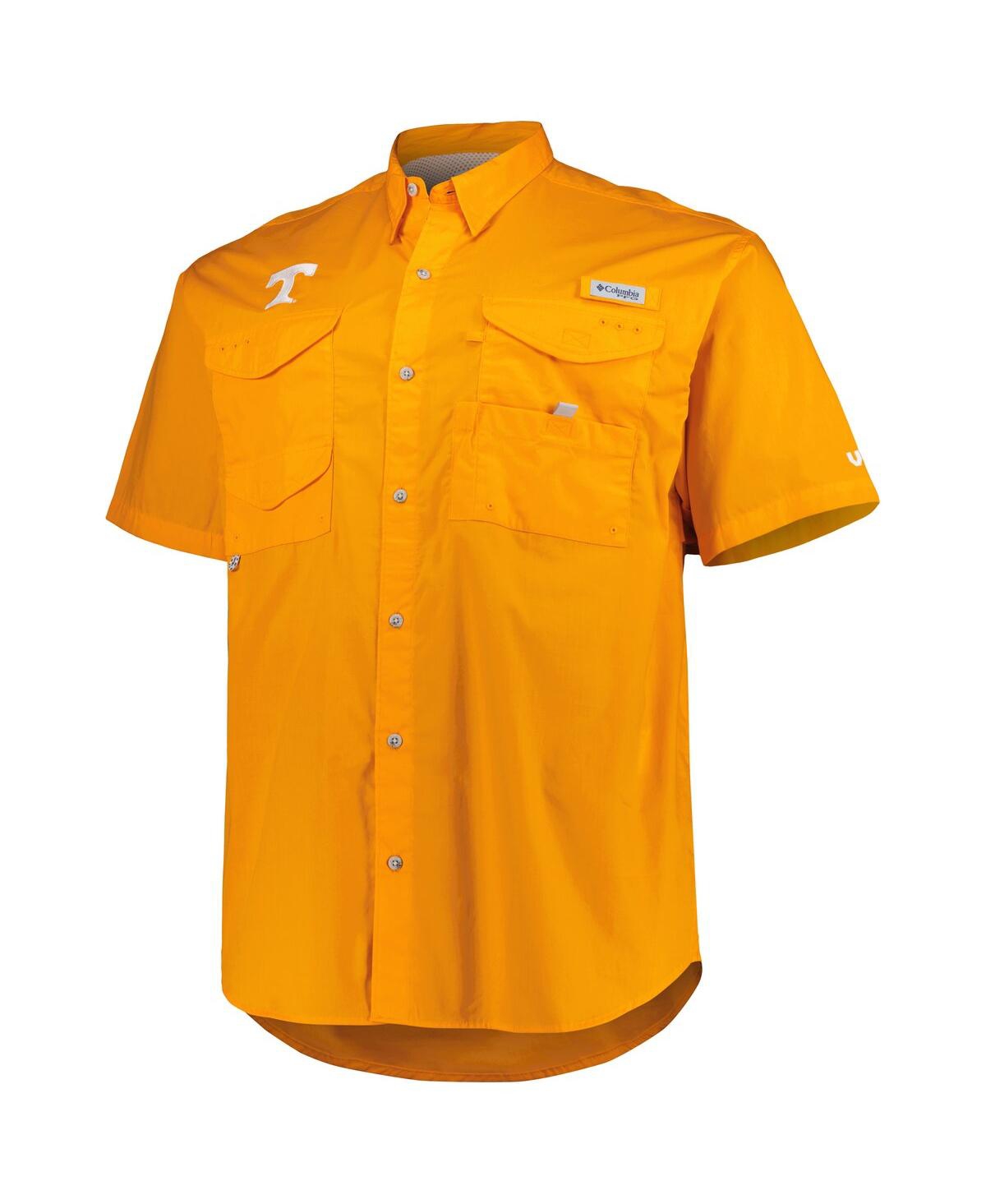 Shop Columbia Men's  Tennessee Orange Tennessee Volunteers Big And Tall Bonehead Logo Button-up Shirt