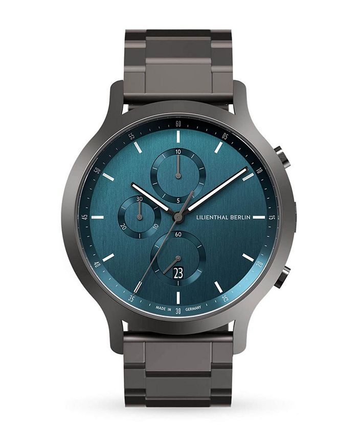 Lilienthal Berlin Men's Myth Chronograph Gunmetal Stainless Steel Link