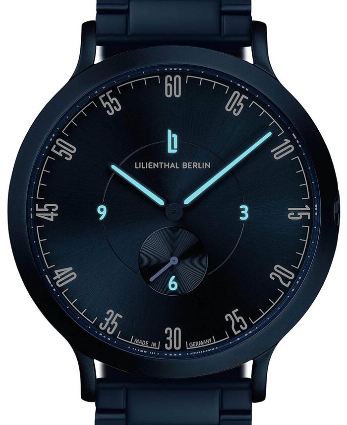 Lilienthal Berlin Men's Lilienthal 1 1 All Blue Blue Stainless Steel