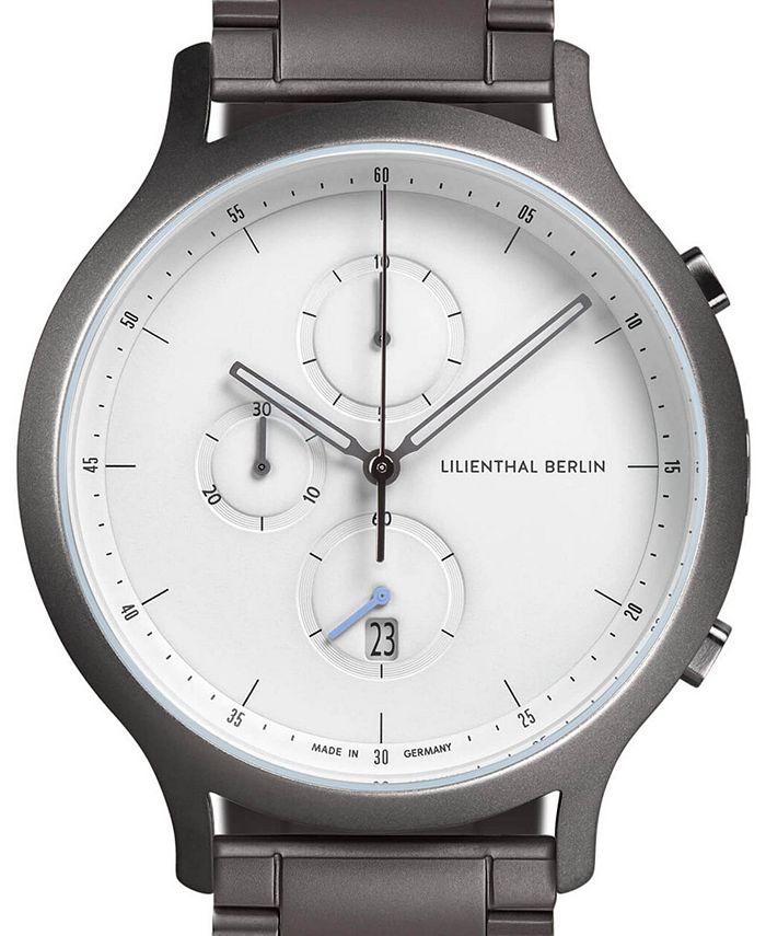 Lilienthal Berlin Men's Gunmetal Chronograph Gunmetal Stainless Steel
