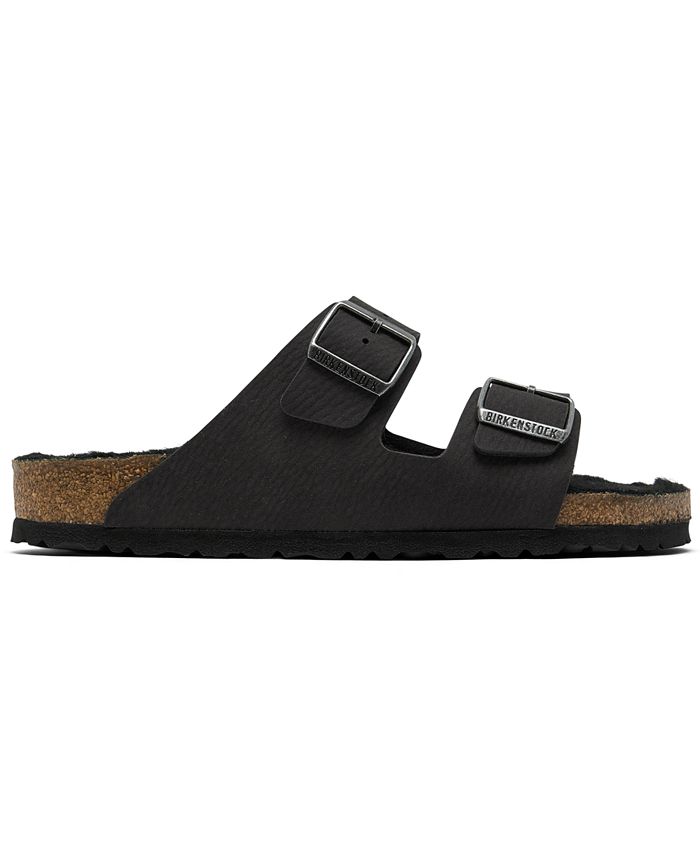 Birkenstock Men's Arizona Shearling Microfiber Sandals from Finish Line