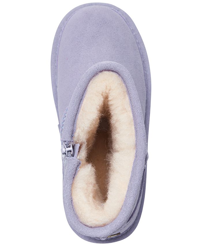 BEARPAW Toddler Girls Elle Zipper Casual Boots from Finish Line Macy's