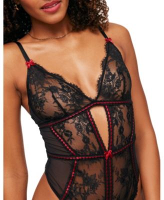 Laylia Women's  Crotchless Bodysuit Lingerie
