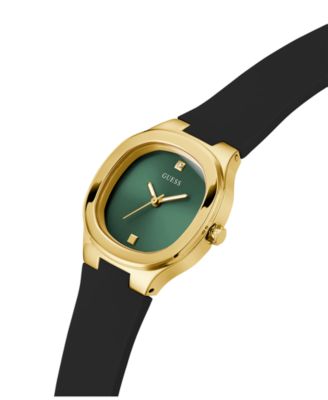 Women's Analog Black Silicone Watch 32mm