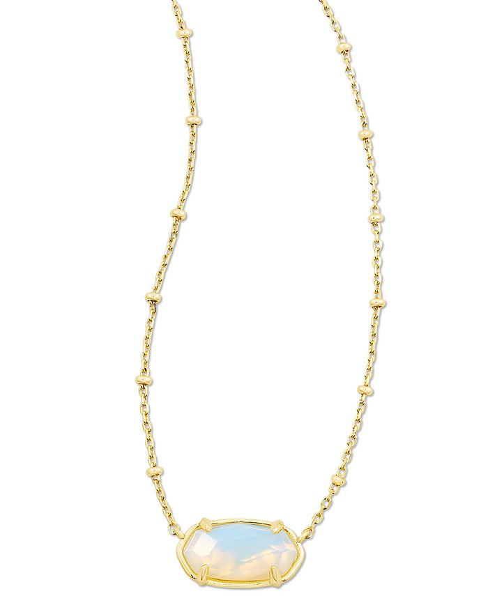 Kendra Scott Gold Tone Faceted Elisa Short 19