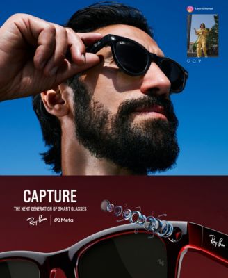 Unisex AI Meta Gen1 Wayfarer Sunglasses, RW4006