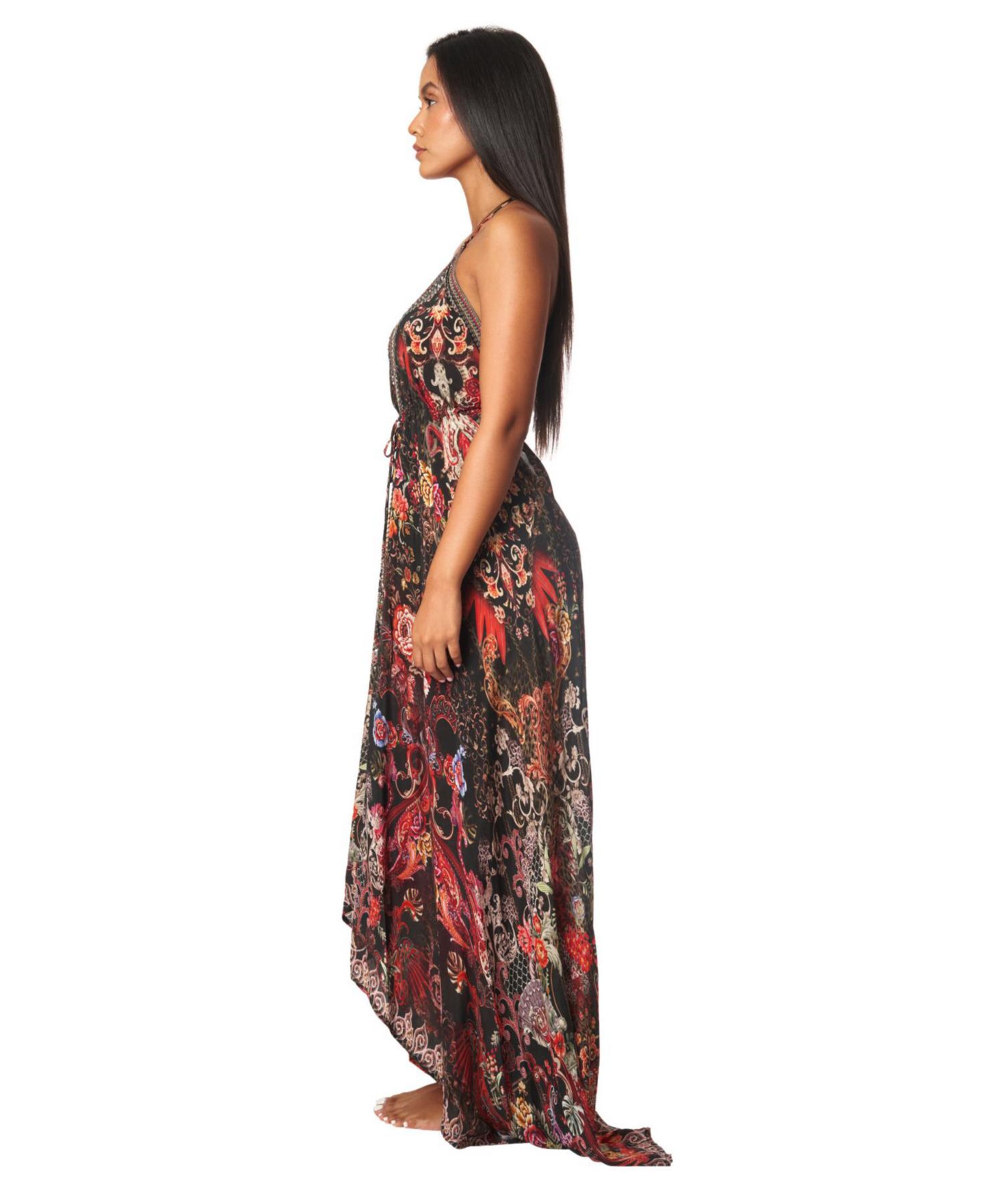 Женское платье La Moda Clothing Maxi Halterneck, цвет: Чёрный — фото 3