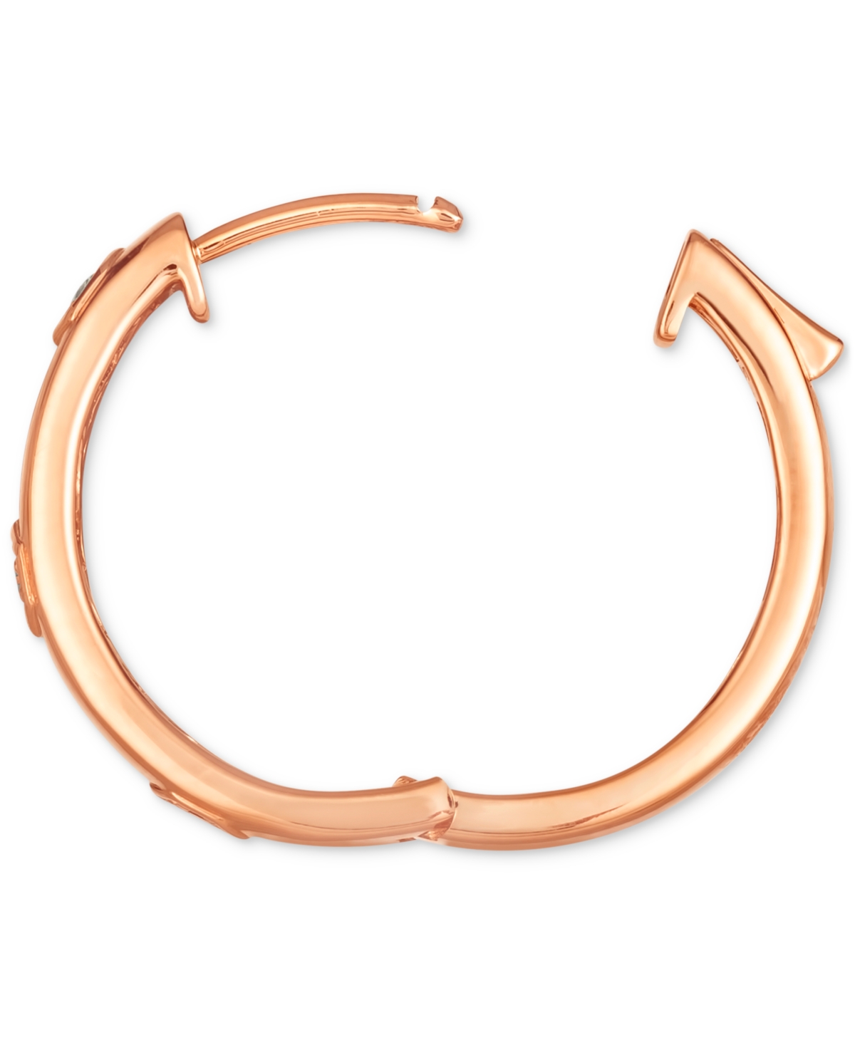 Le Vian Anywear Everywear Nude Diamond Small Hoop Earrings (1/6 Ct. T.w.) In 14k Gold, 0.82" (also Available In Gold