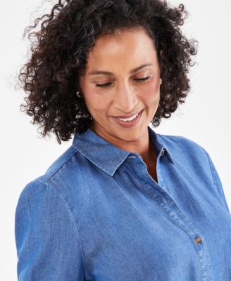 Chemise Hurley Femme Chemise Femme Hurley En Chambray Stretch