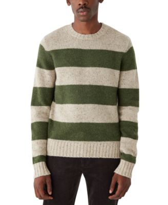 Frank And Oak - Men's Striped Crewneck Long Sleeve Sweater