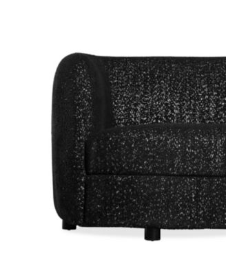 Isabella 82.5" Boucle Fabric Curved Sofa