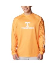 Men's Columbia Tennessee Orange Tennessee Volunteers Big & Tall Bonehead  Logo Button-Up Shirt
