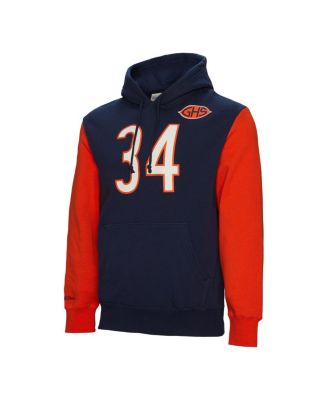 Men's Walter Payton Navy Chicago Bears Retired Player Name and Number Pullover Hoodie