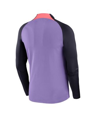 Men's Purple Liverpool Strike Drill 2023/24 Performance Quarter-Zip Long Sleeve Top