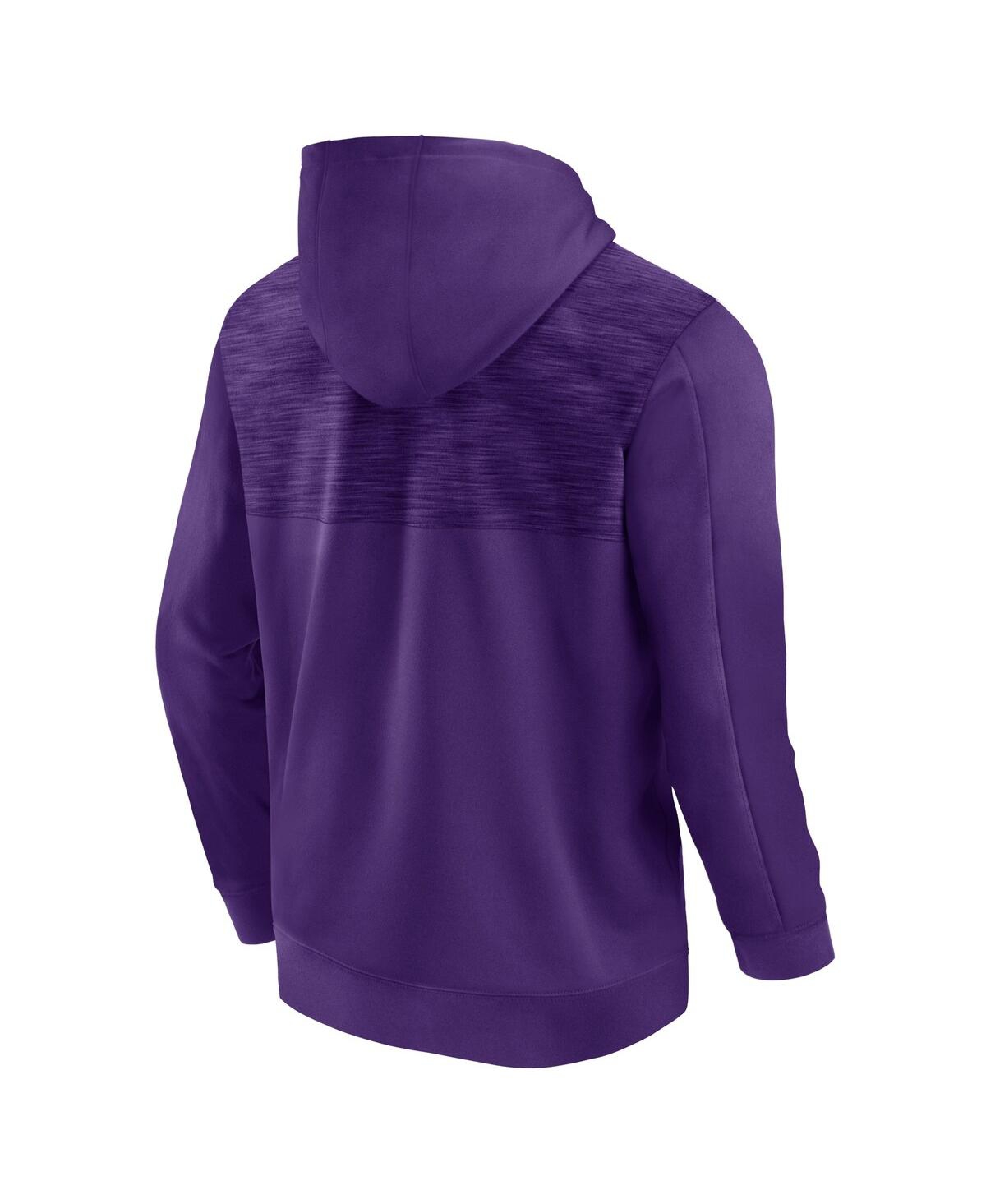 Fanatics Men's  Purple Lsu Tigers Power Index Full-zip Hoodie In Purple