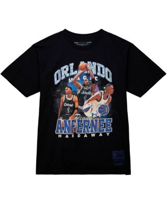 Men's Penny Hardaway Black Orlando Magic Hardwood Classics Bling Concert Player T-shirt
