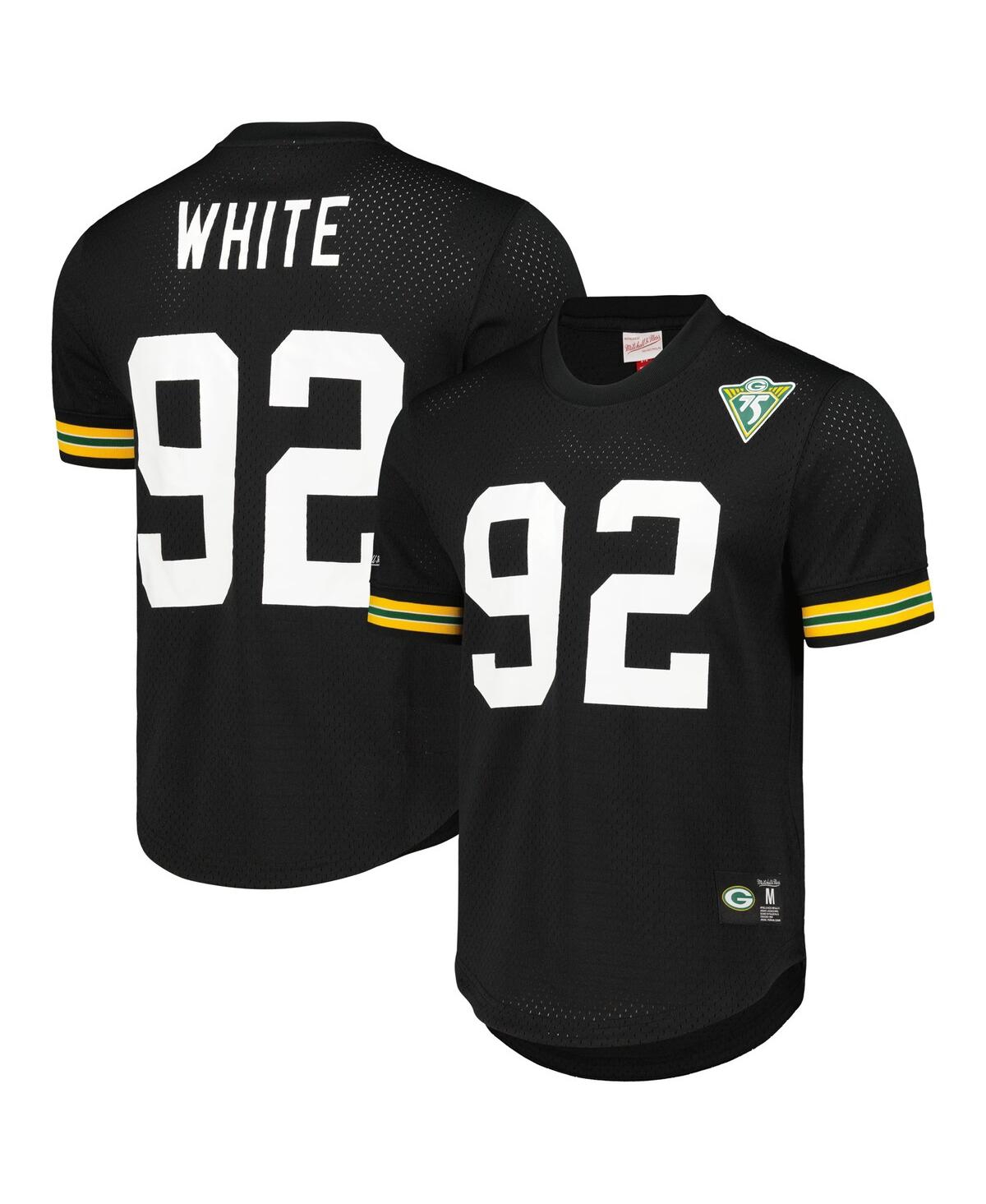 Mitchell & Ness Men's  Reggie White Black Green Bay Packers