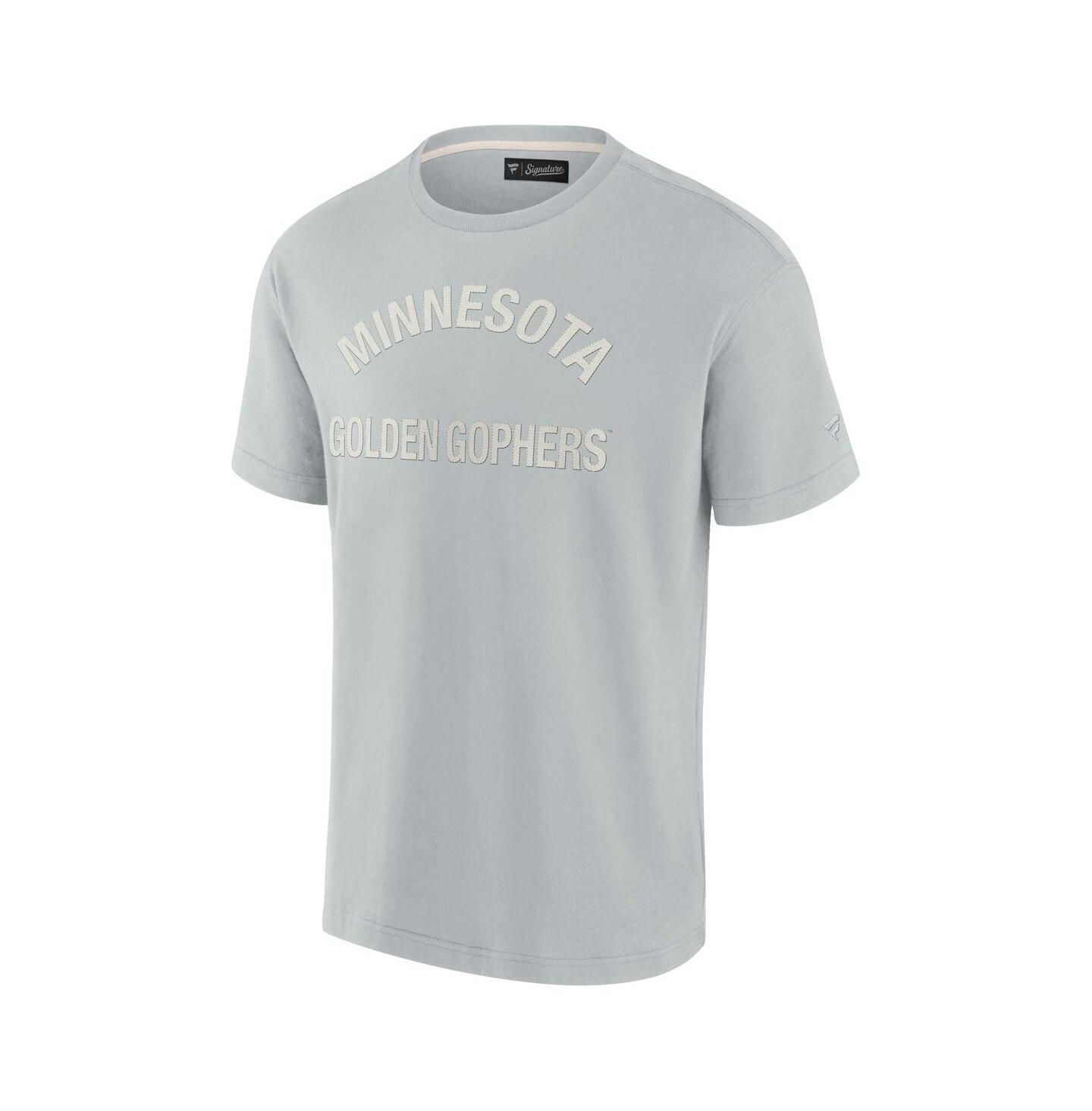 Футболка Fanatics Signature Gray Minnesota Golden Gophers Super Soft Short Sleeve — фото 2