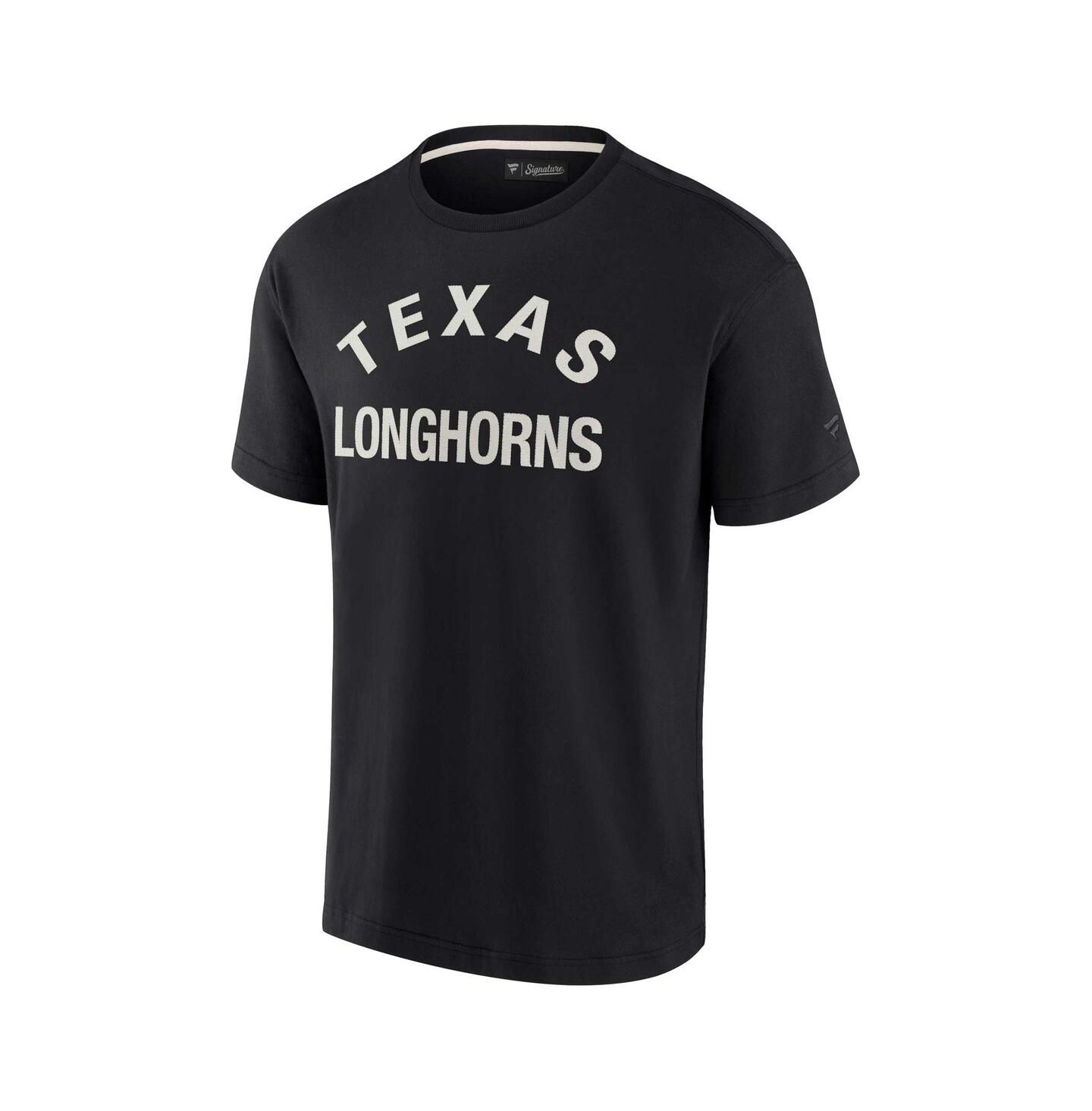 Футболка Fanatics Signature Black Texas Longhorns Super Soft Short Sleeve — фото 3