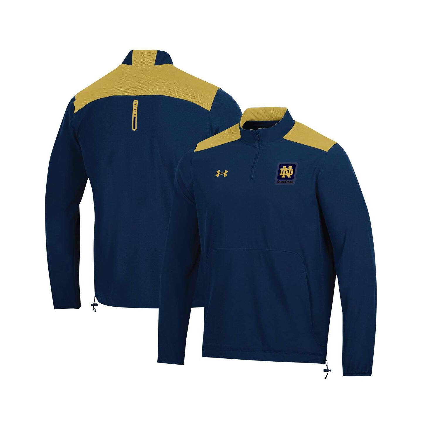 Мужской топ Under Armour Navy Notre Dame Fighting Irish 2023 Motivate Half-Zip — фото 1
