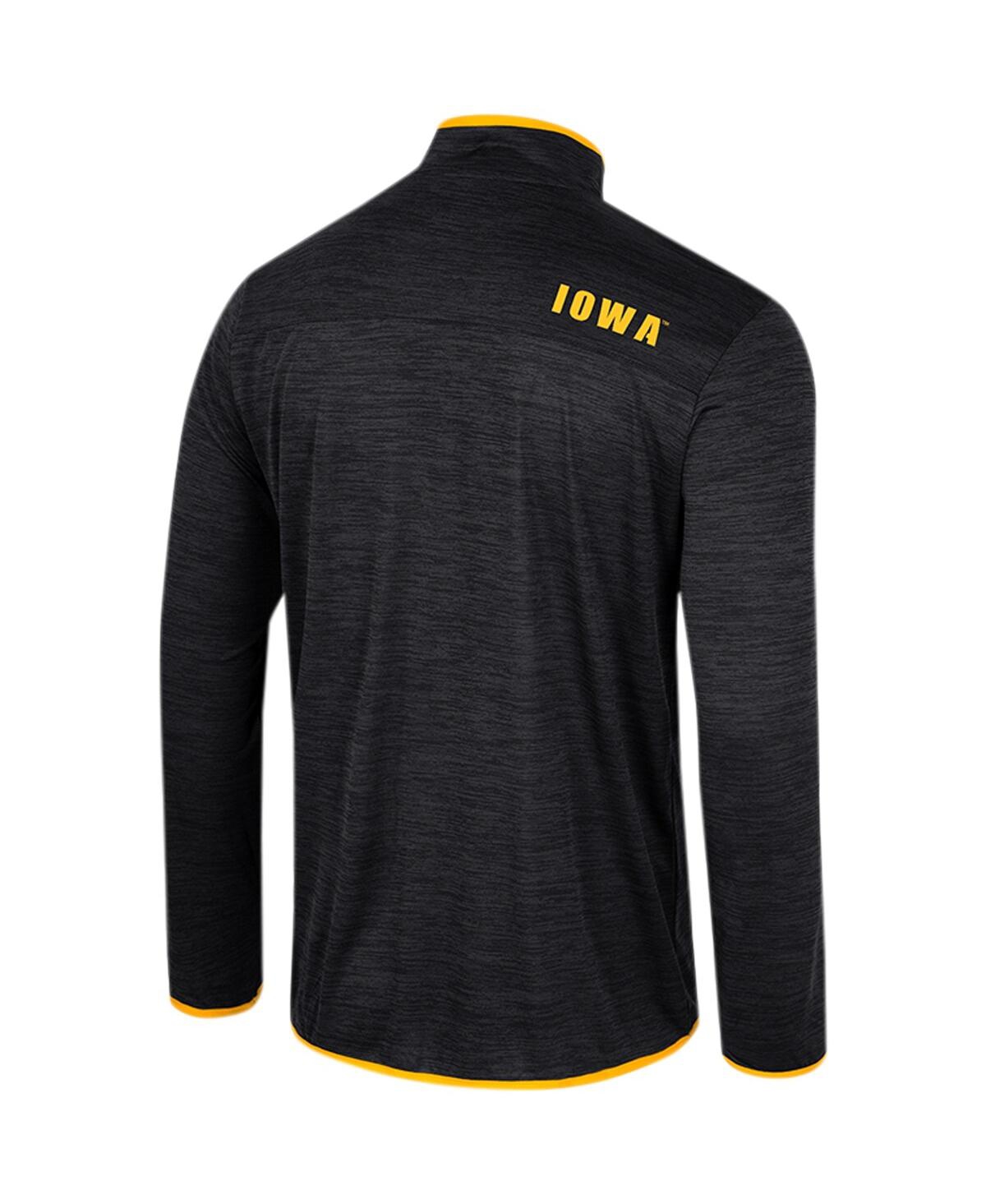 Shop Colosseum Men's  Black Iowa Hawkeyes Wright Quarter-zip Windshirt