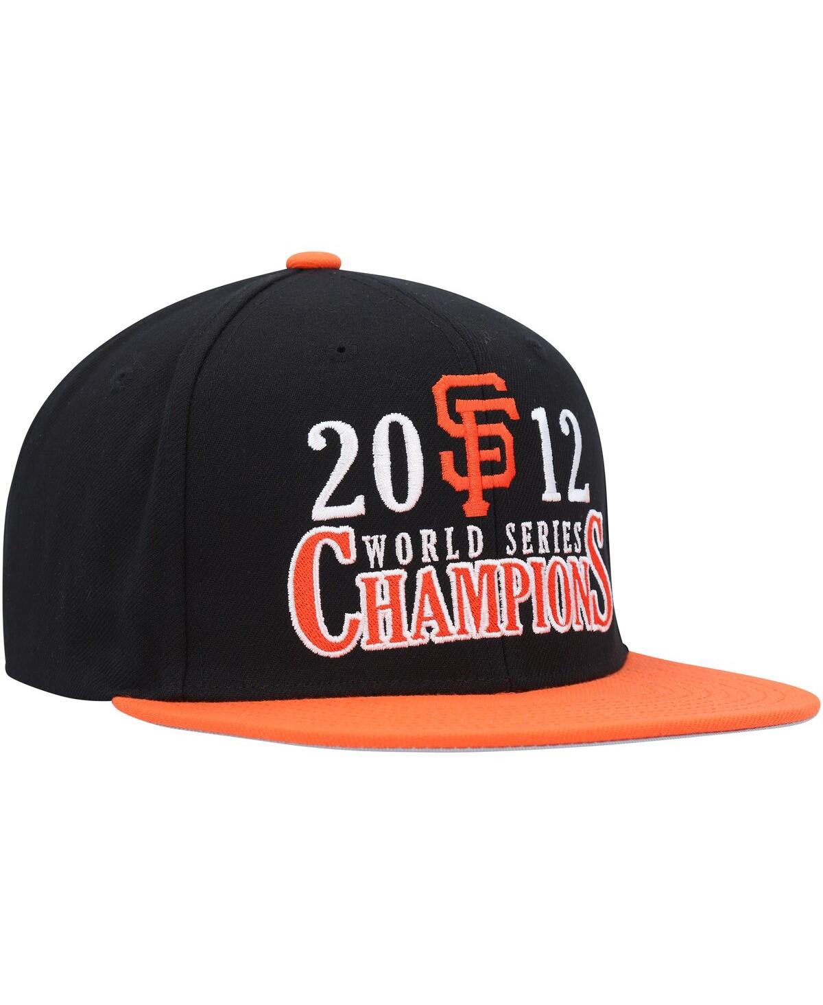 Mitchell & Ness Men's  Black San Francisco Giants World Series Champs Snapback Hat In Black