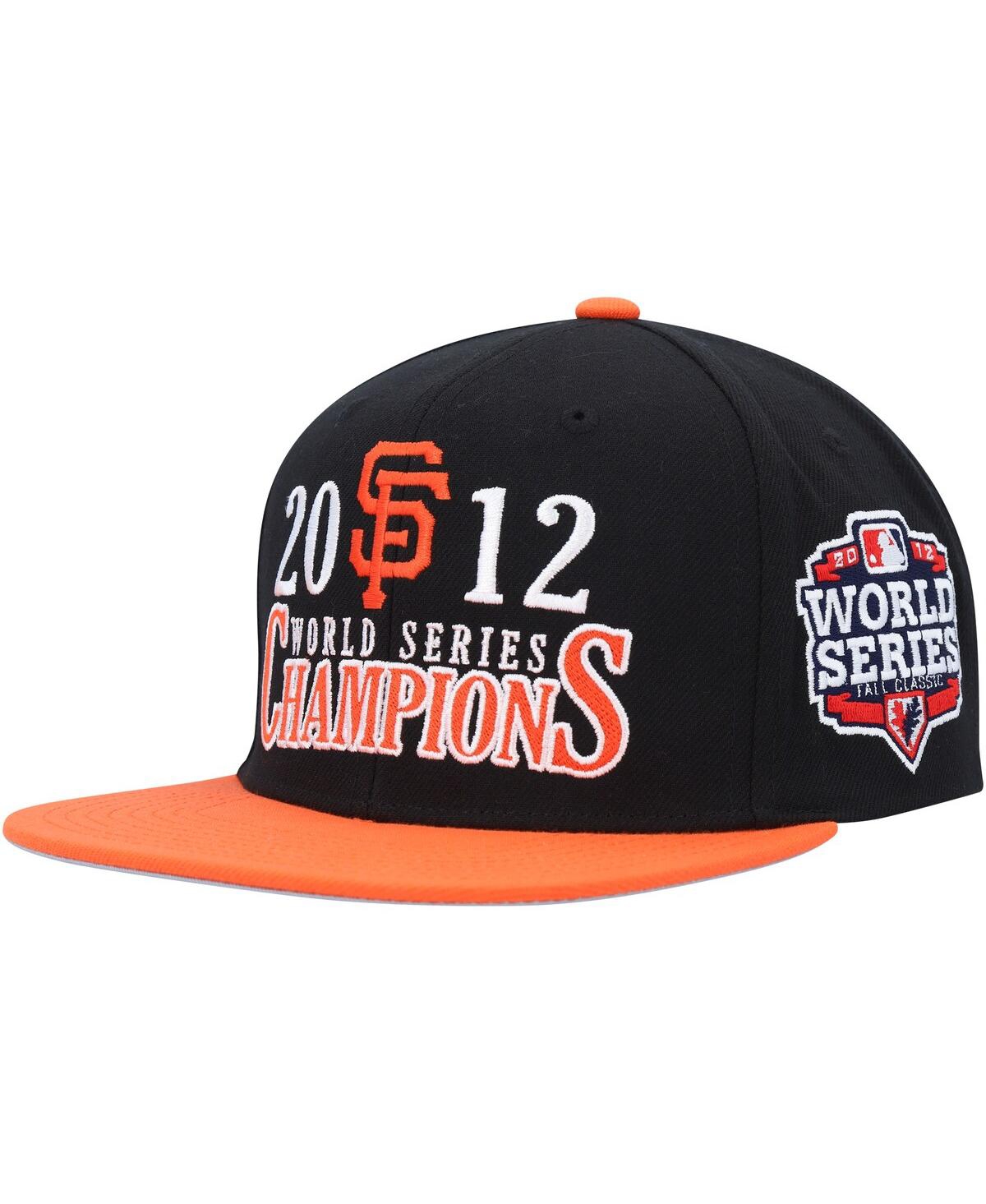 Mitchell & Ness Men's  Black San Francisco Giants World Series Champs Snapback Hat