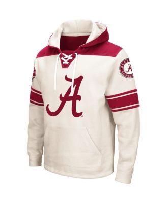Men's Cream Alabama Crimson Tide 2.0 Lace-Up Hoodie