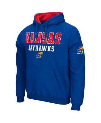 Men's Royal Kansas Jayhawks Sunrise Pullover Hoodie