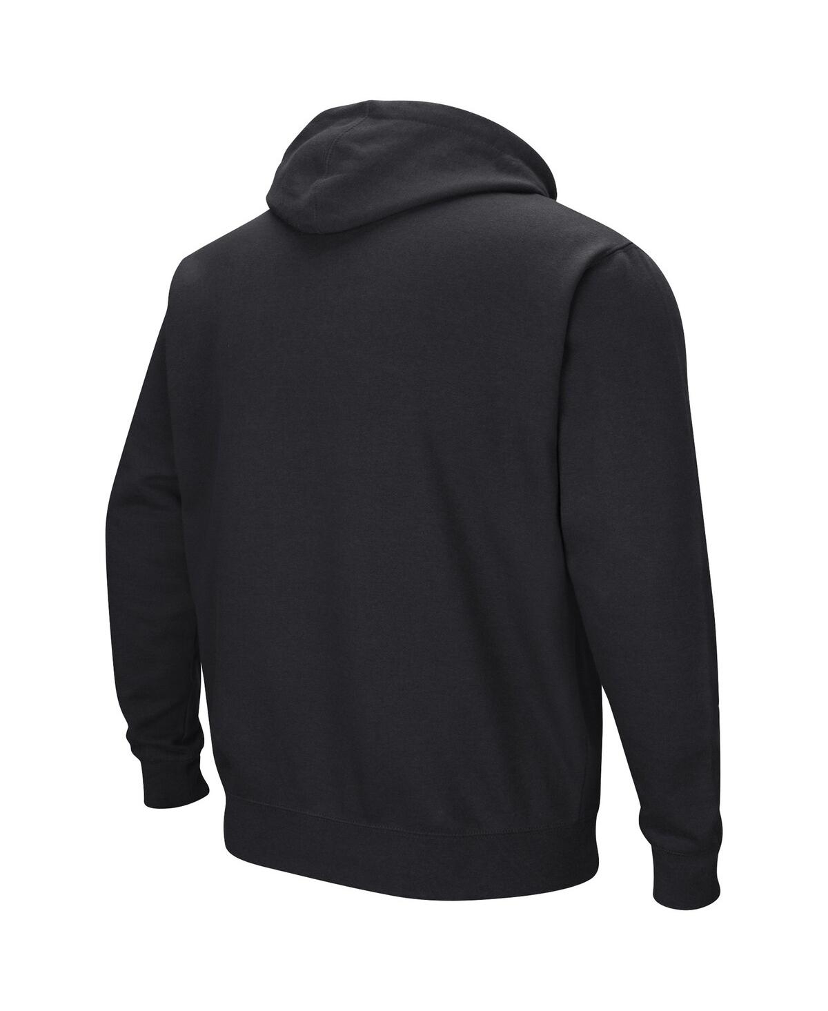 Shop Colosseum Men's  Black Army Black Knights Double Arch Pullover Hoodie