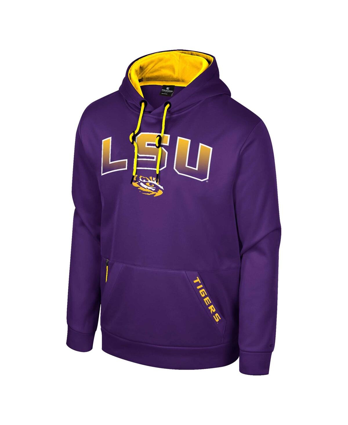 Colosseum Purple Lsu Tigers Reese Pullover Hoodie In Purple