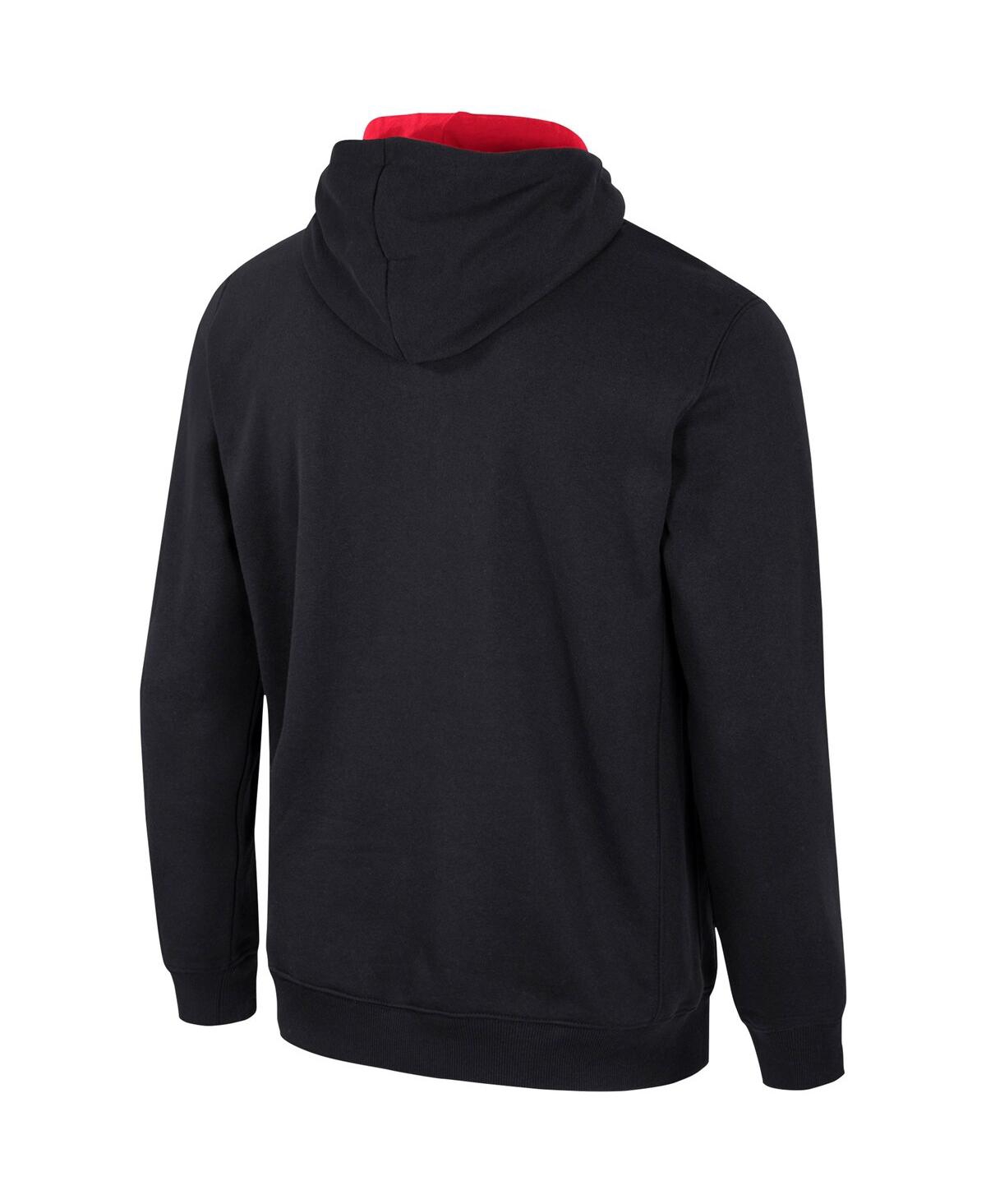 Colosseum Scarlet Ohio State Buckeyes Half-zip Hoodie In Scarlet