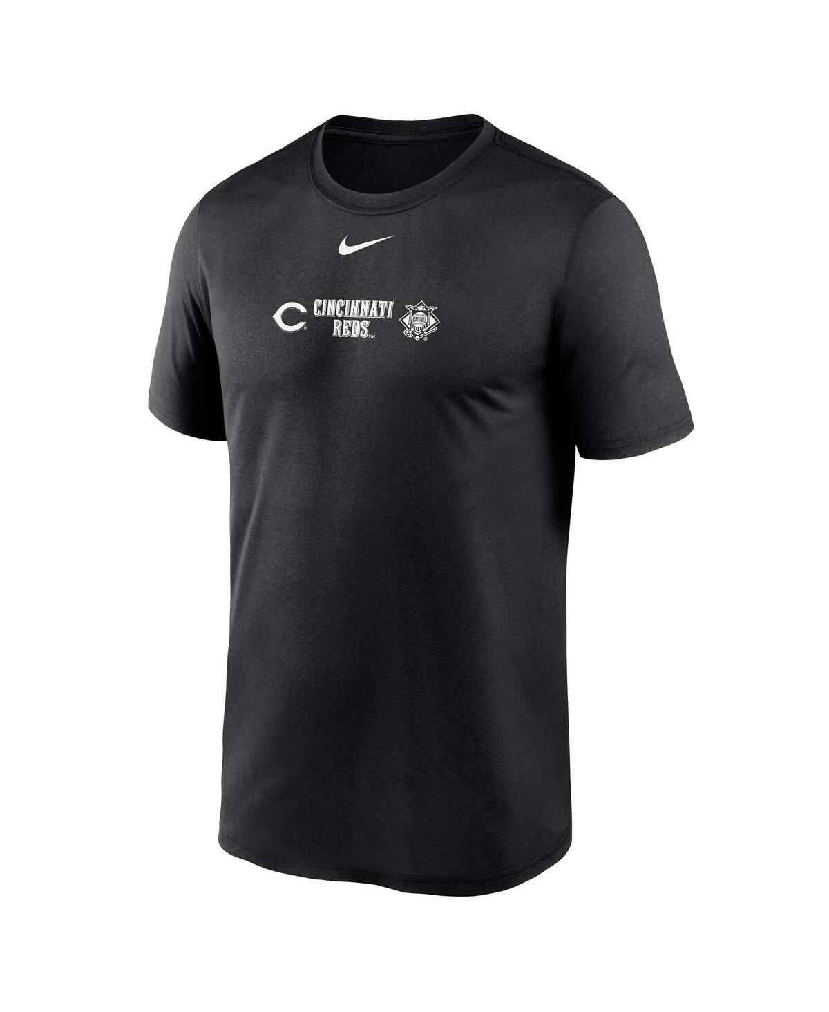 Nike Men's  Black Cincinnati Reds Fashion Over Shoulder Logo Legend T-shirt In Black