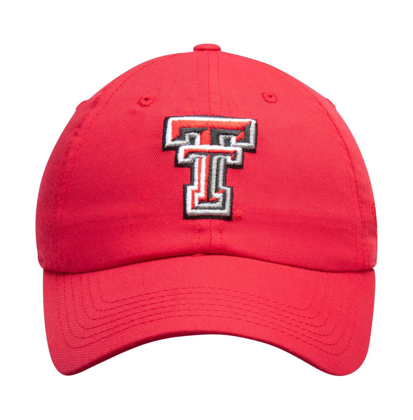 Мужская кепка Top of the World Red Texas Tech Red Raiders Primary Logo Staple Adjustable Hat — фото 3
