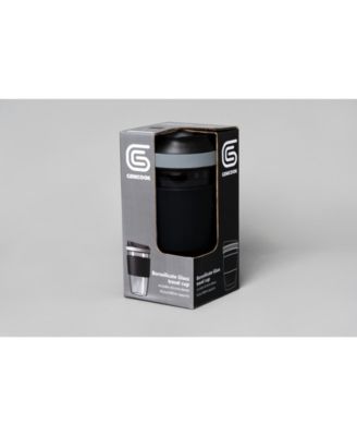 Set of 2 Borosilicate Coffee Cup with Silicone Wrap, 16.2 oz