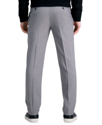 Men's Premium Comfort Slim-Fit Performance Stretch Flat-Front Dress Pants