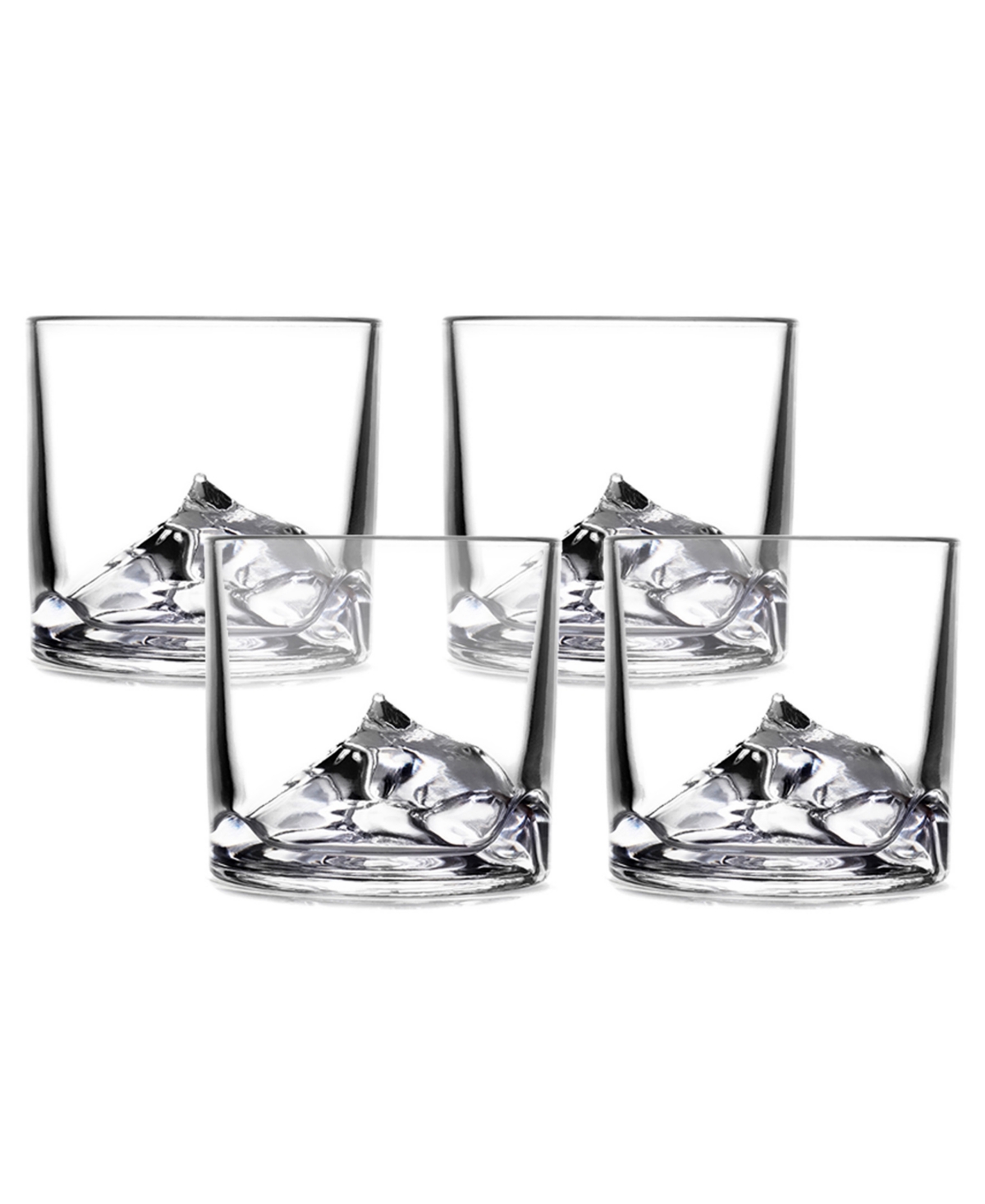 Shop Liiton Mount Everest Crystal Whiskey Decanter With Glasses, Set Of 5 In Clear