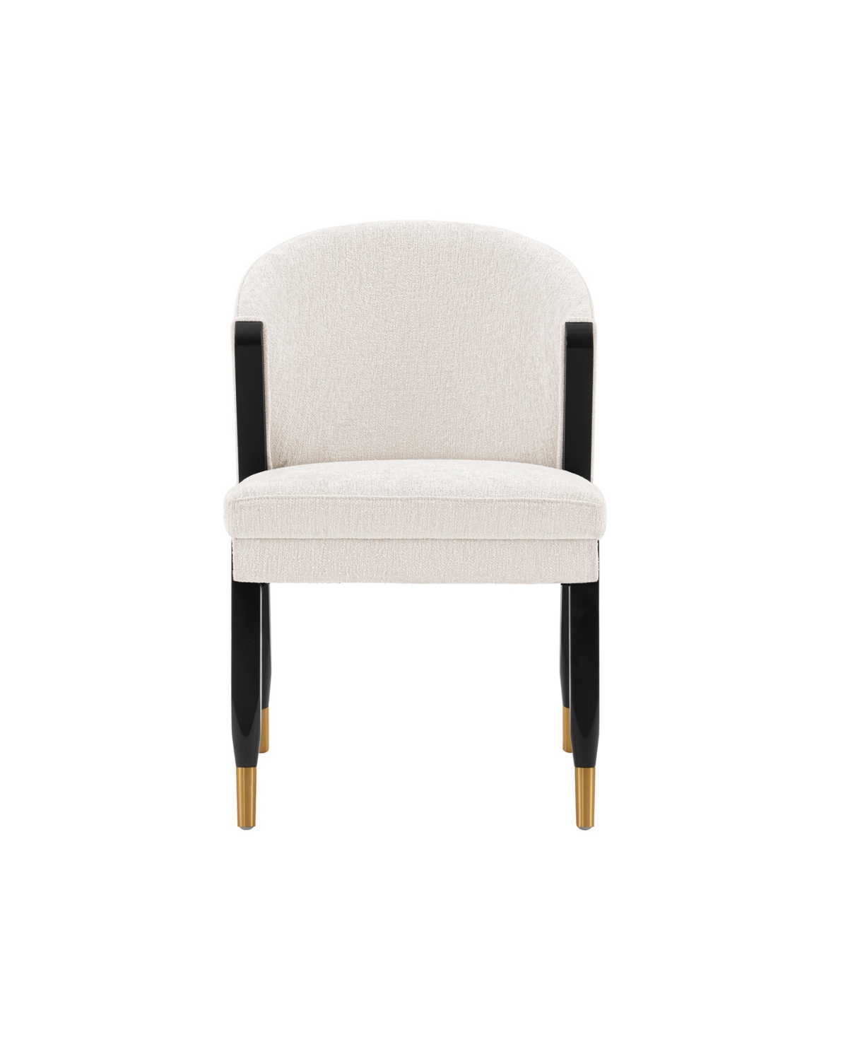 Manhattan Comfort Ola 21.46" Wide Boucle Upholstered Dining Chair In Cream