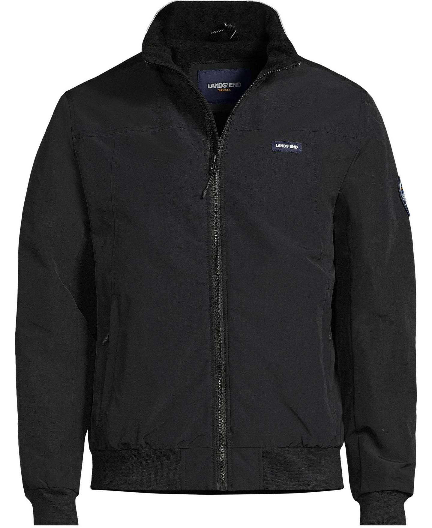 Мужская куртка Lands' End Classic Squall Waterproof Insulated, цвет: Чёрный — фото 4