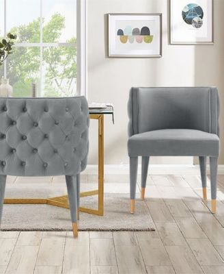 Maya 2-Piece Velvet Upholstered Dining Chair Set