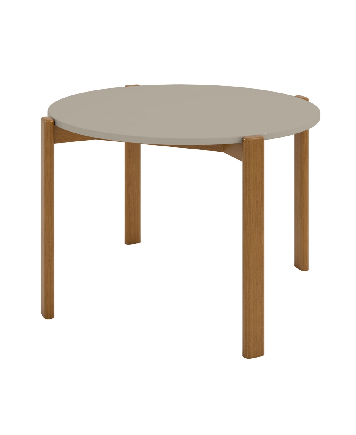 Manhattan Comfort Gales Medium Density Fiberboard Round Dining Table