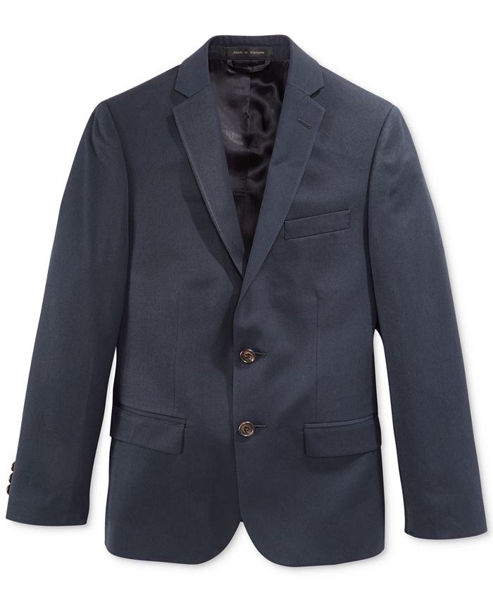 Lauren Ralph Lauren Big Boys Husky Solid Suit Jacket - Macy's