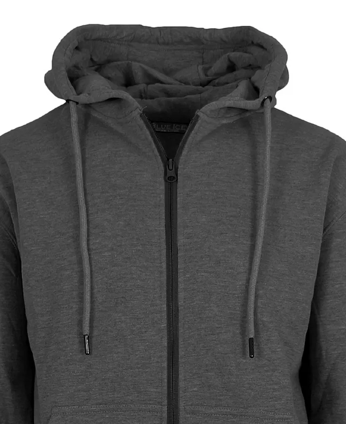 Men's Fleece-Lined Full-Zip Hoodie, Pack of 3 - thumbnail 4