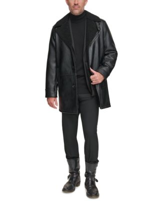 Men's Condore Faux-Shearling Top Coat