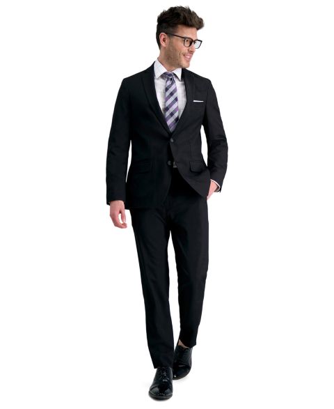 Мужские брюки Haggar Smart Wash® Slim Fit Suit Separates - Pants & Jackets, цвет: Чёрный