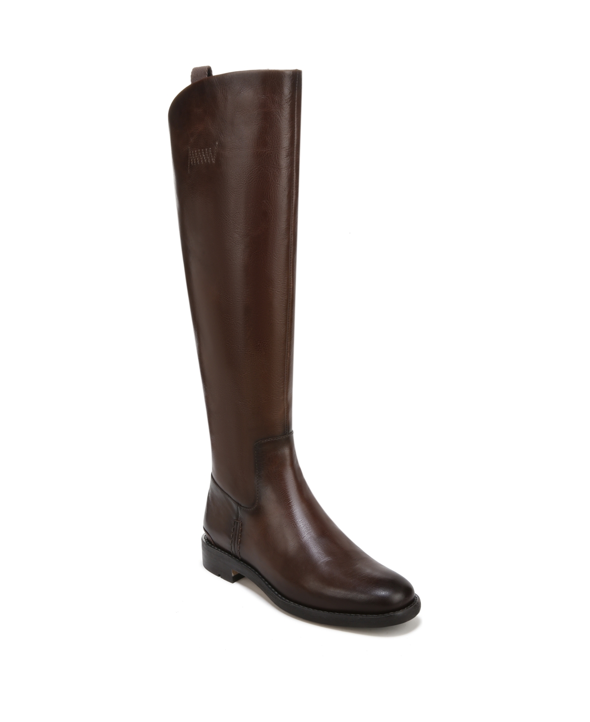 Meyer Narrow Calf Knee High Riding Boots - Brown Leather