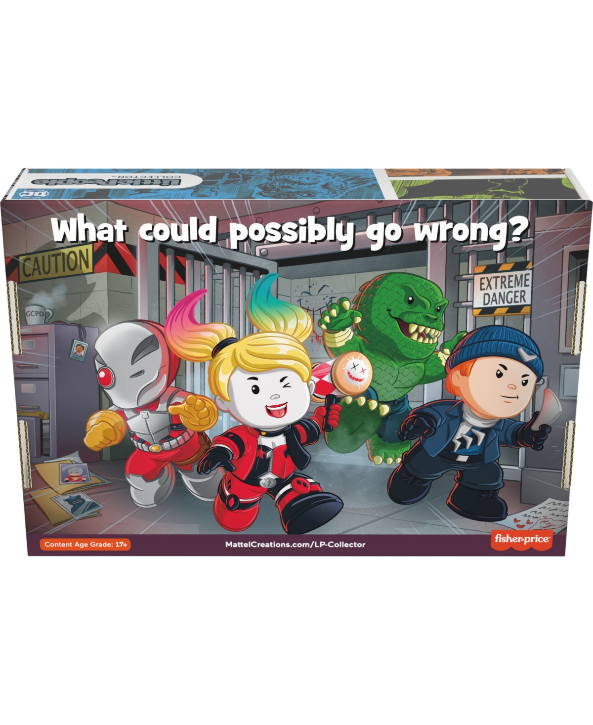 Little People Fisher-price Collector Suicide Squad Special Edition Figure Set, 4 Characters In Multi Colored