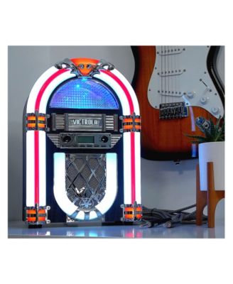 Nostalgic Wood  Countertop Jukebox with Built-in Bluetooth