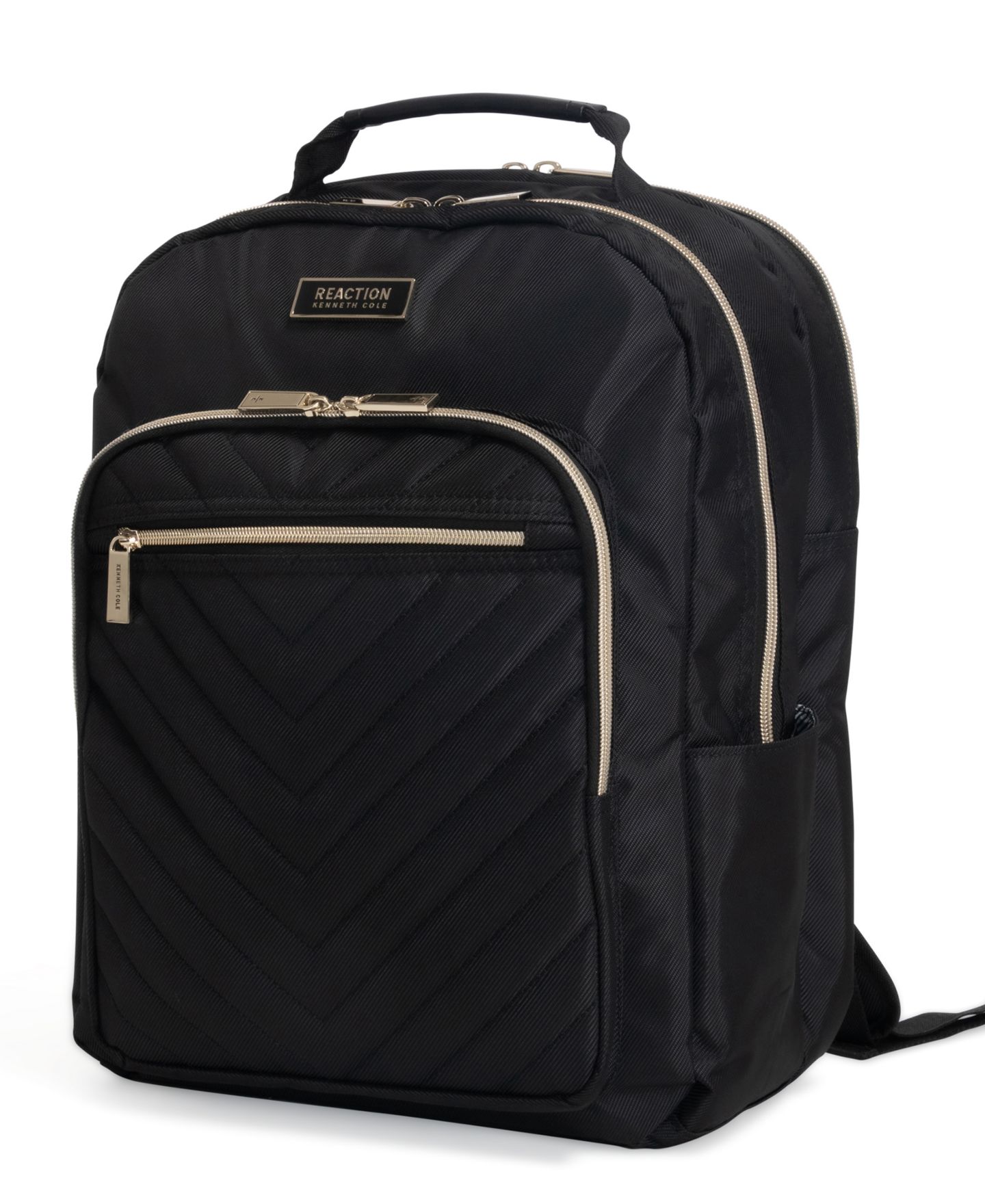 Рюкзак Kenneth Cole Reaction Chelsea Chevron Quilted 15-Inch Laptop & Tablet Fashion Travel, цвет: Чёрный — фото 4